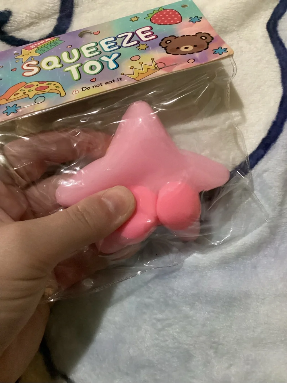 Funny Pink Star Squeeze Toy - Soft Stress Relief for Kids and adults